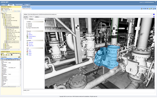 AVEVA NET Portal laser scan point cloud